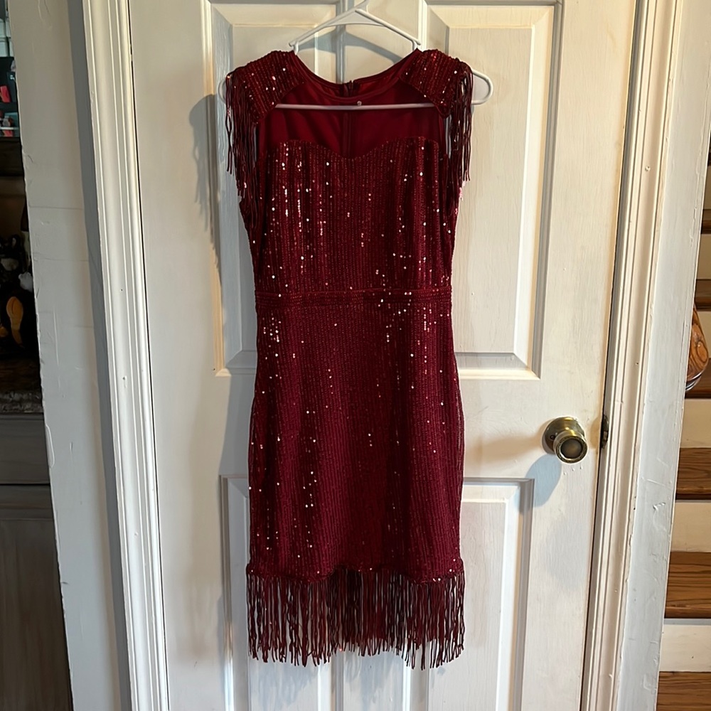 Sparkle Sequenz Red Dress